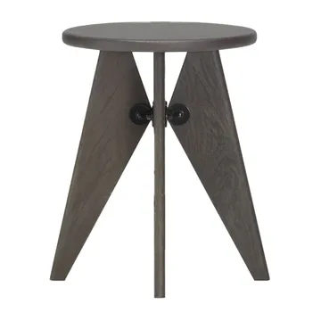 Tabouret Bois rund krakk - Dark oak, Ø35x45 cm - Vitra