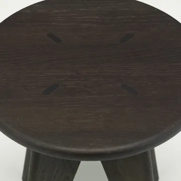 Tabouret Bois rund krakk - Dark oak, Ø35x45 cm - Vitra