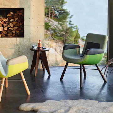 Tabouret Bois rund krakk - Dark oak, Ø35x45 cm - Vitra