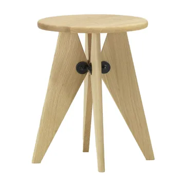 Tabouret Bois rund krakk - Oiled oak, Ø35x45 cm - Vitra