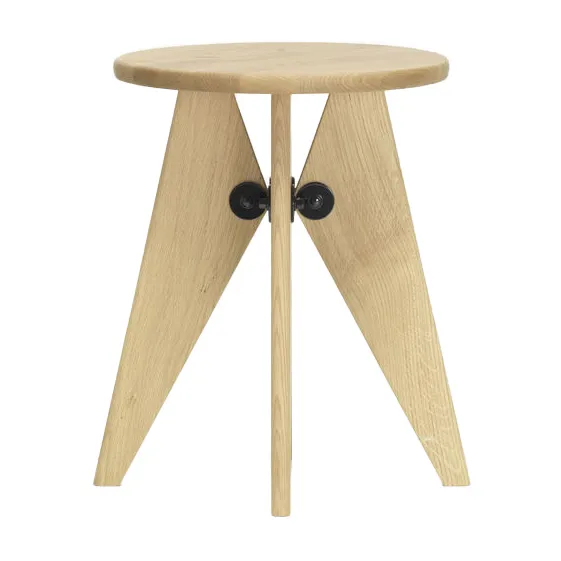 Tabouret Bois rund krakk, Oiled oak, Ø35x45 cm Vitra