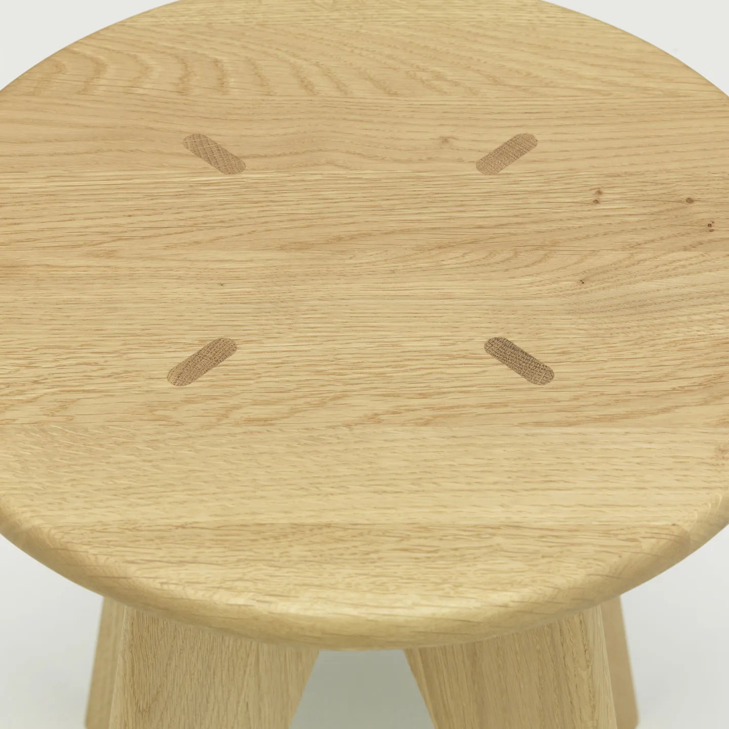 Tabouret Bois rund krakk, Oiled oak, Ø35x45 cm Vitra
