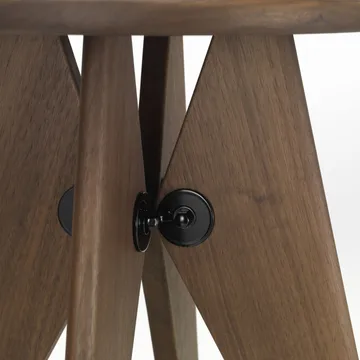 Tabouret Bois rund krakk - Oiled walnut, Ø35x45 cm - Vitra