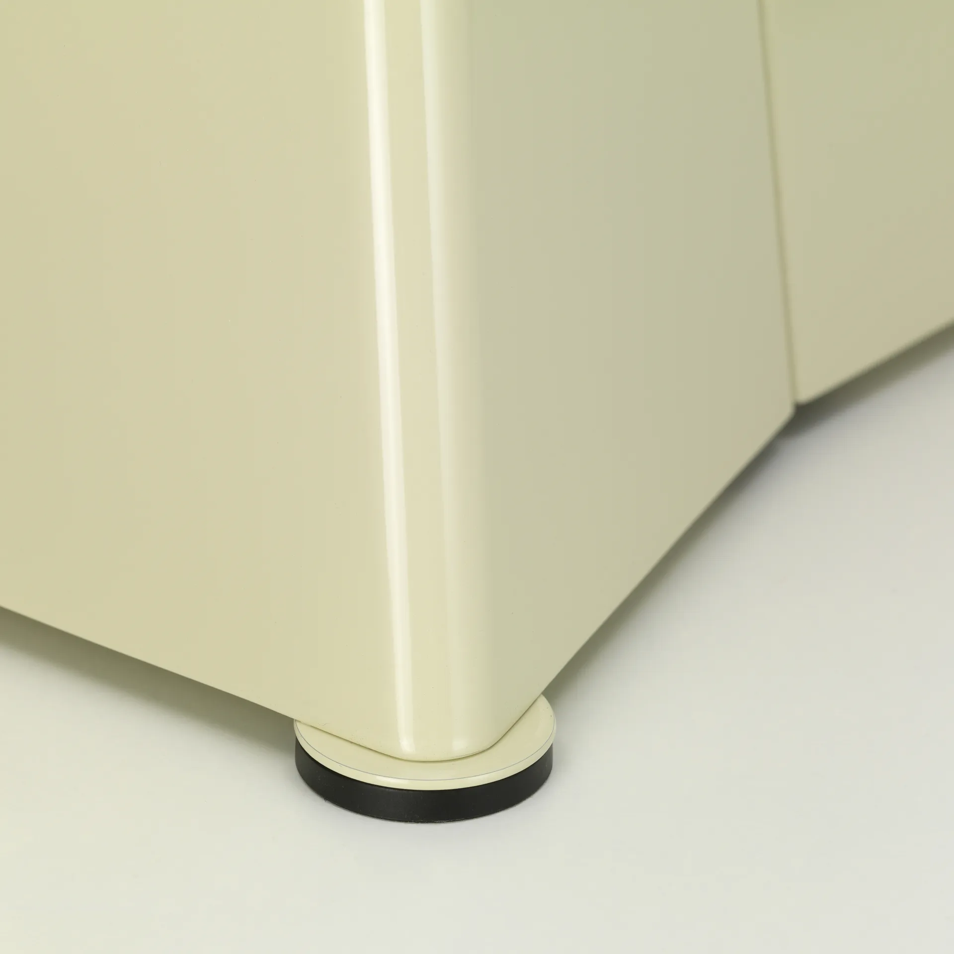 Tabouret Métallique rund krakk, Blanc colombe, Ø38x44,5 cm Vitra