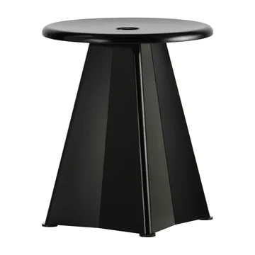 Tabouret Métallique rund krakk - Deep black, Ø38x44,5 cm - Vitra