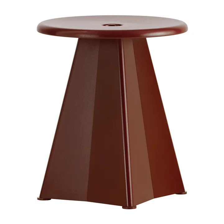 Tabouret Métallique rund krakk - Japanese red, Ø38x44,5 cm - Vitra