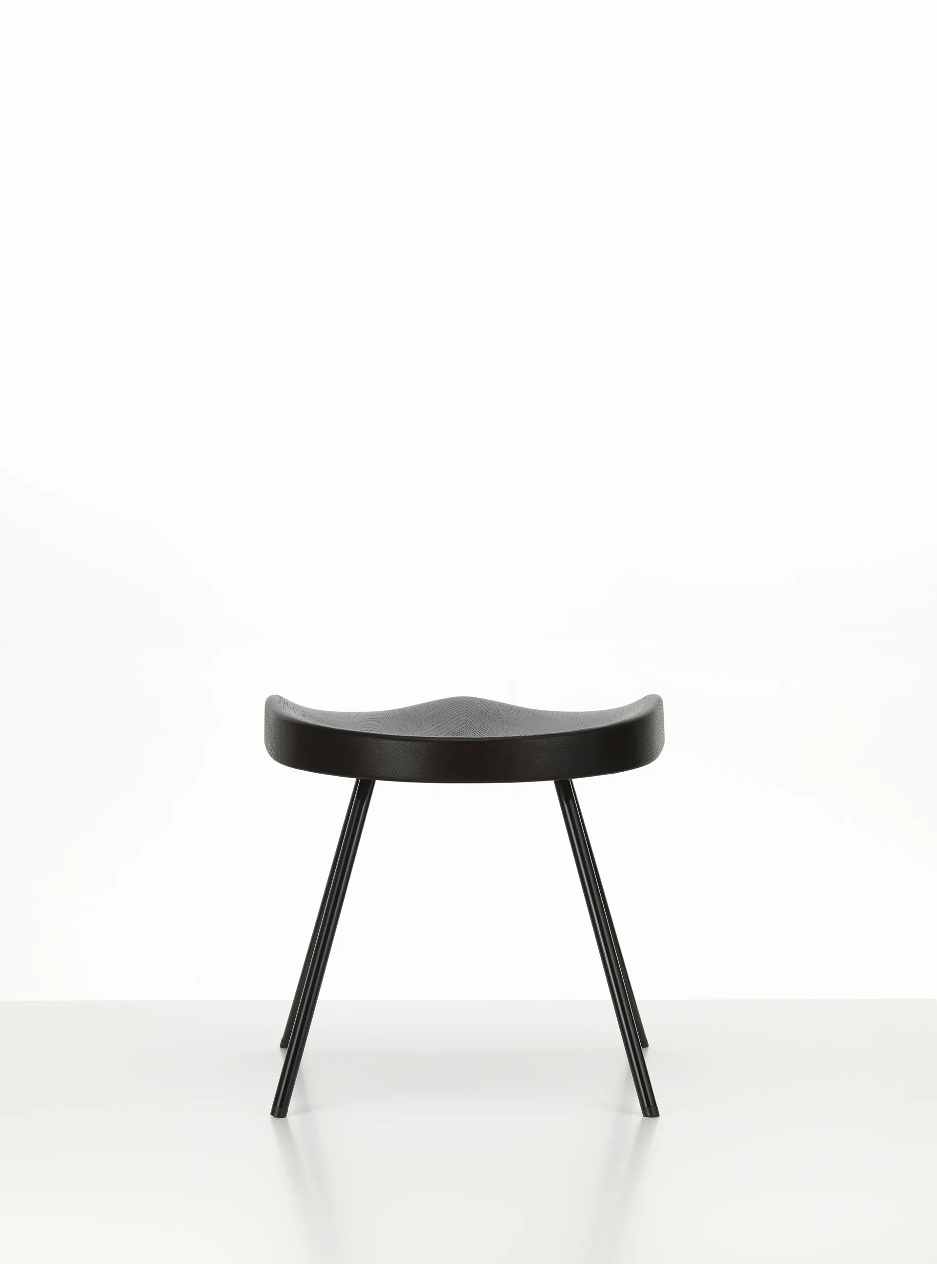 Tabouret No 307 krakk, Dark oak-Deep black Vitra