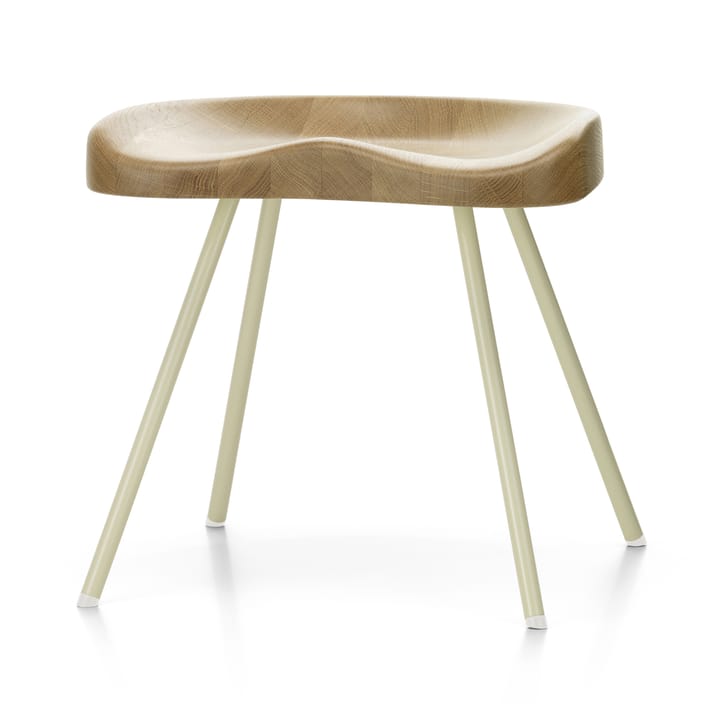 Tabouret No 307 krakk - Oak-Prouvé hvit due - Vitra