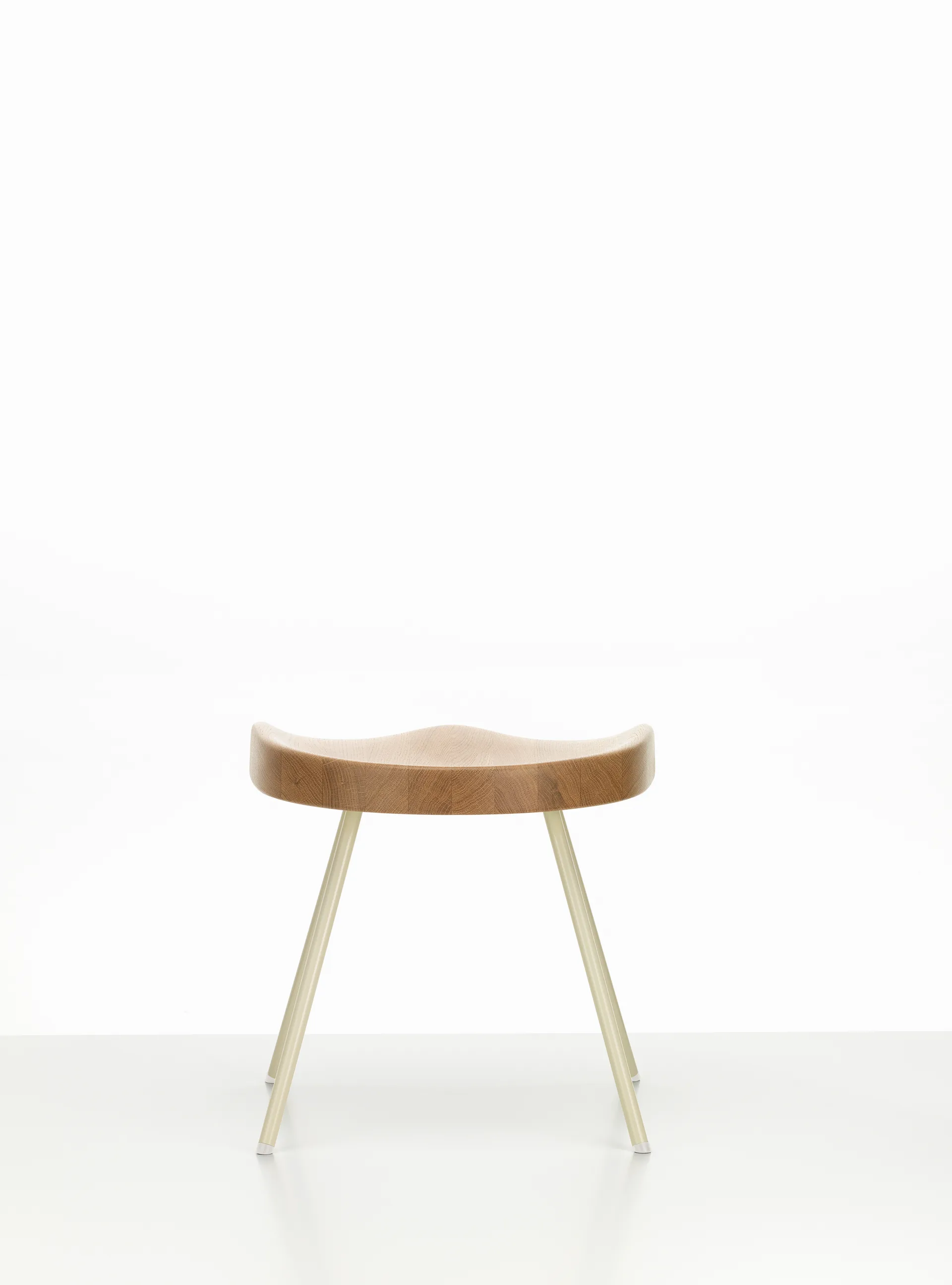 Tabouret No 307 krakk, Oak-Prouvé hvit due Vitra