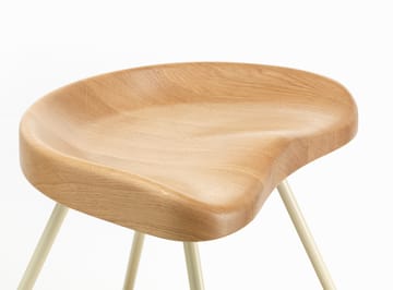 Tabouret No 307 krakk - Oak-Prouvé hvit due - Vitra