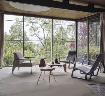 Tabouret No 307 krakk - Oak-Prouvé hvit due - Vitra