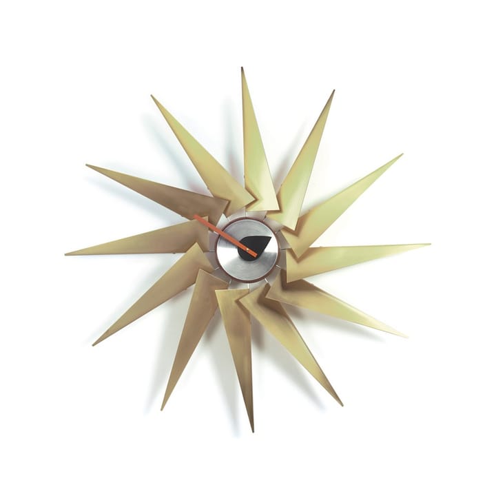 Turbine Clock veggklokke - Messing-Aluminium - Vitra