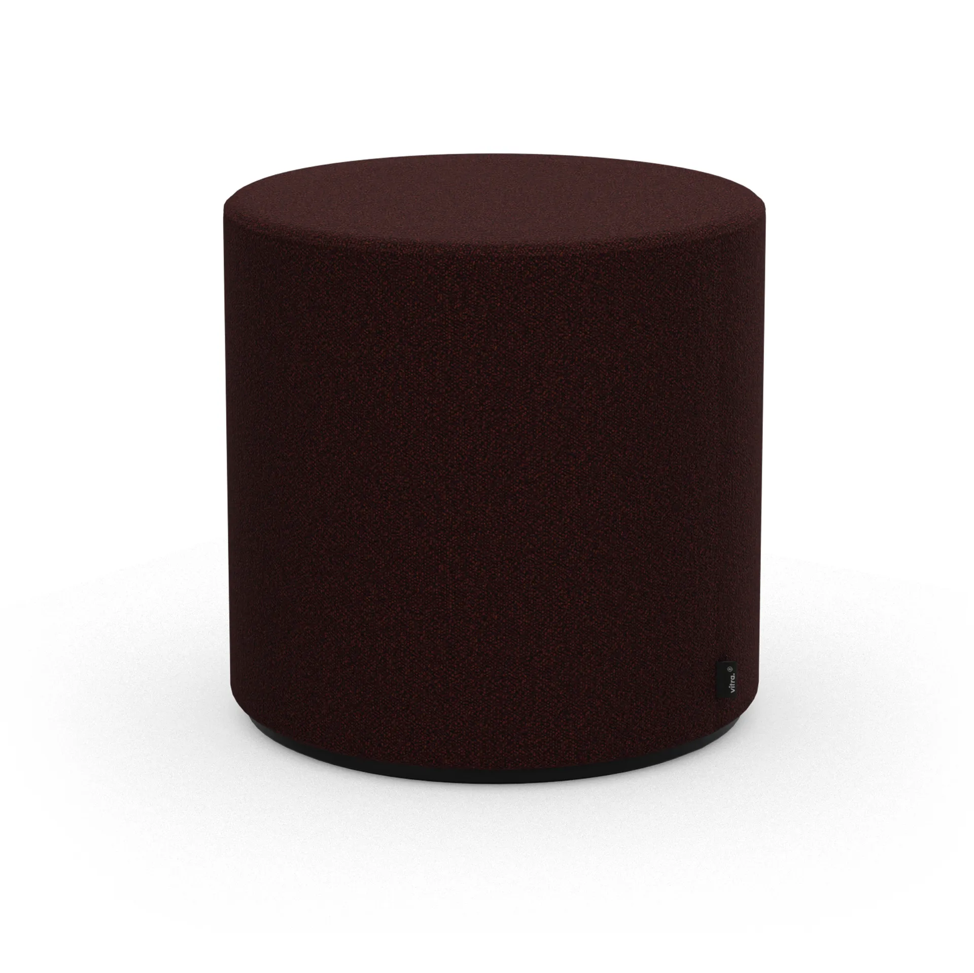 Visiona rund krakk, Cento dark red melange, Ø42x41 cm Vitra