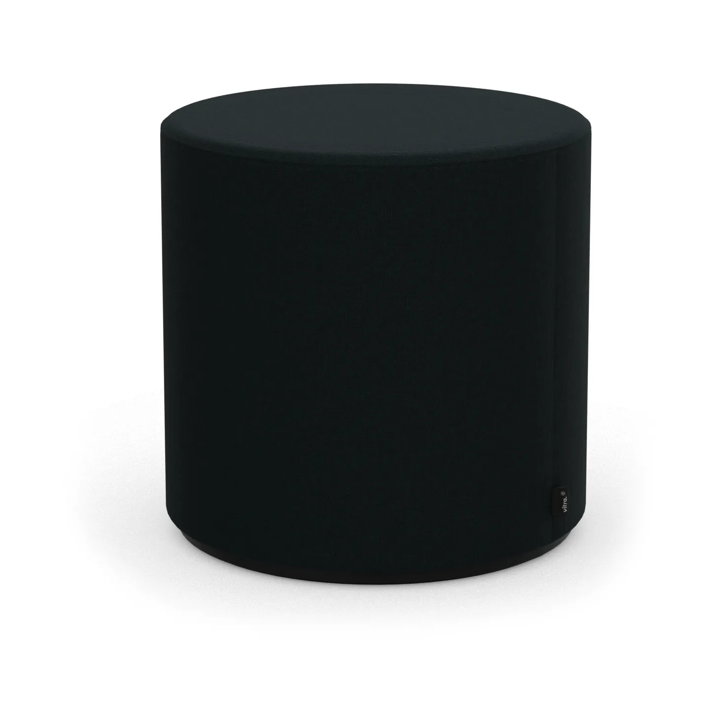 Visiona rund krakk, Cento pine green-black, Ø42x41 cm Vitra