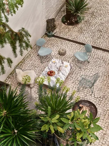 Wire Chair Bikini Outdoor pute til stol - Golden yellow/white - Vitra