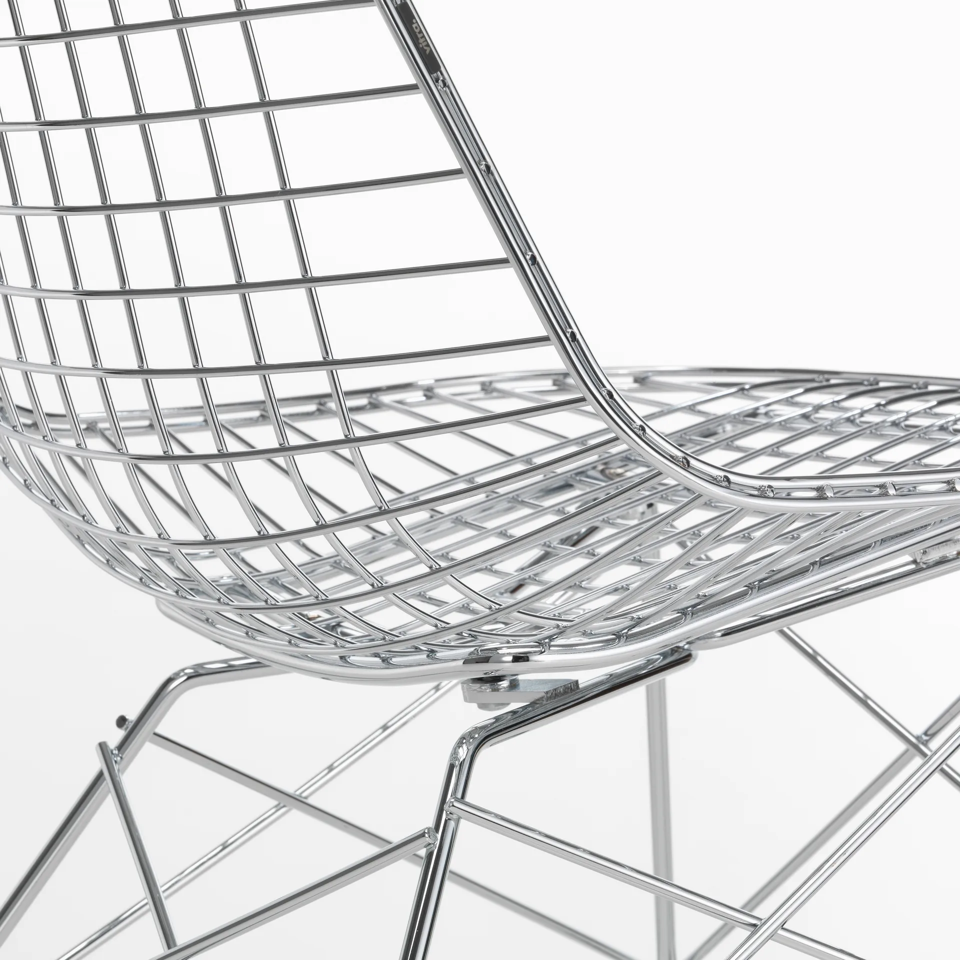 Wire Chair LKR loungestol krom, Chrome Vitra