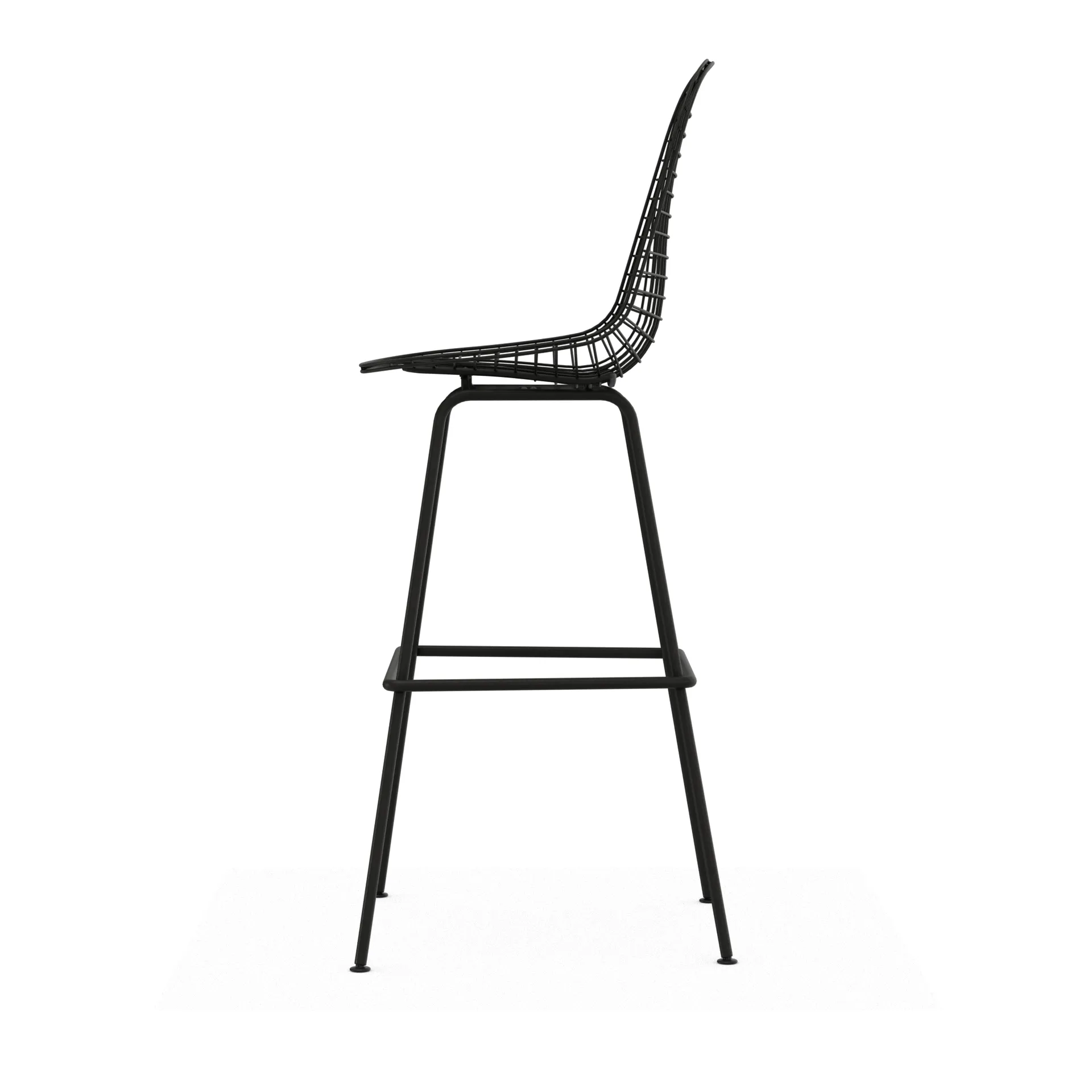 Wire Stool barkrakk, High Black Vitra