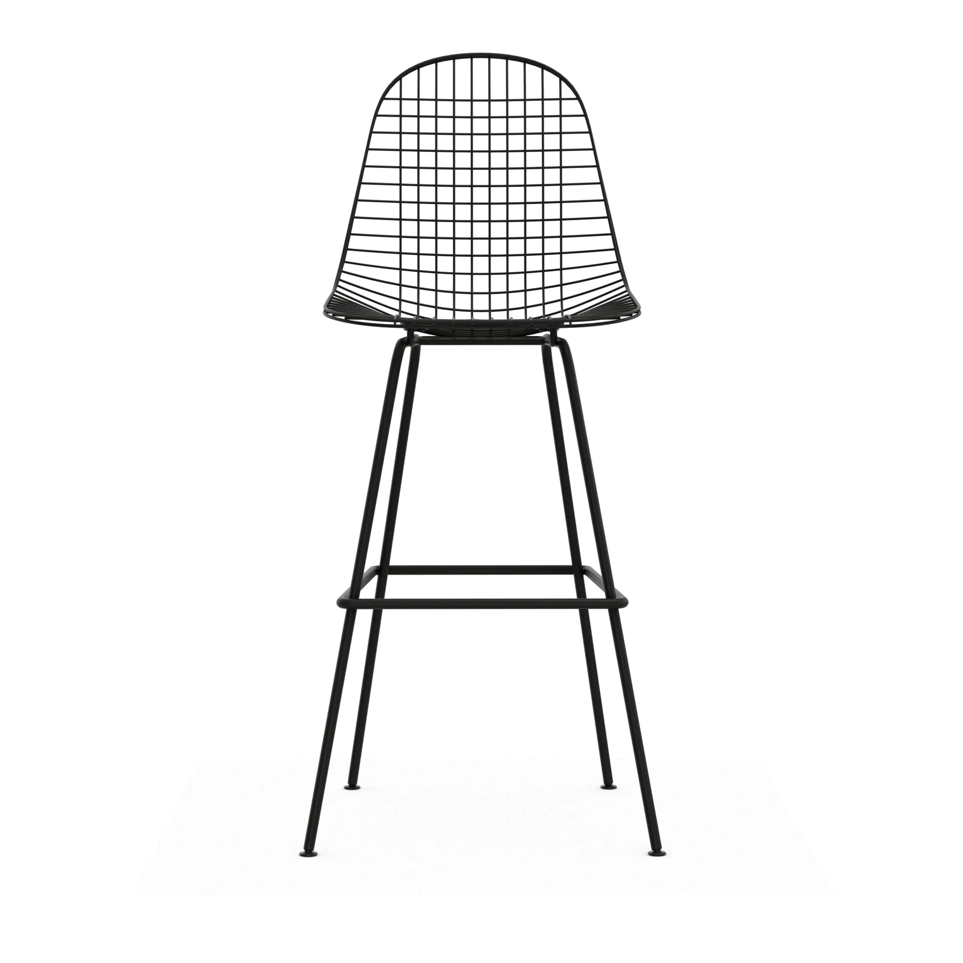 Wire Stool barkrakk, High Black Vitra