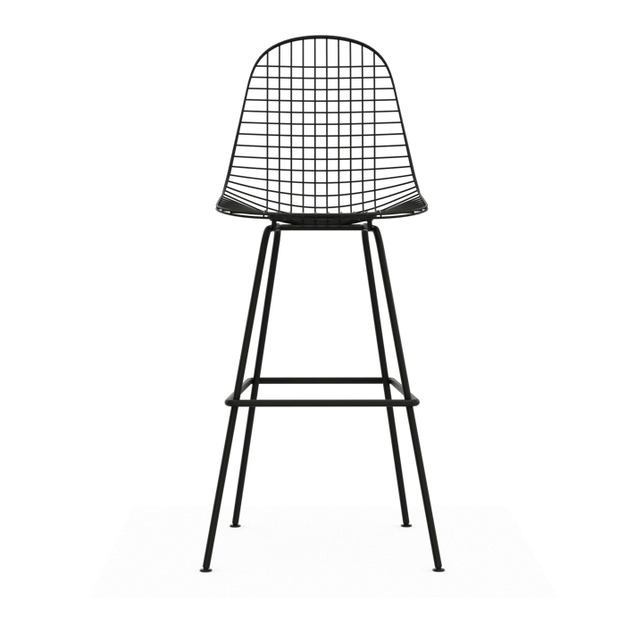 Wire Stool barkrakk, High Black Vitra
