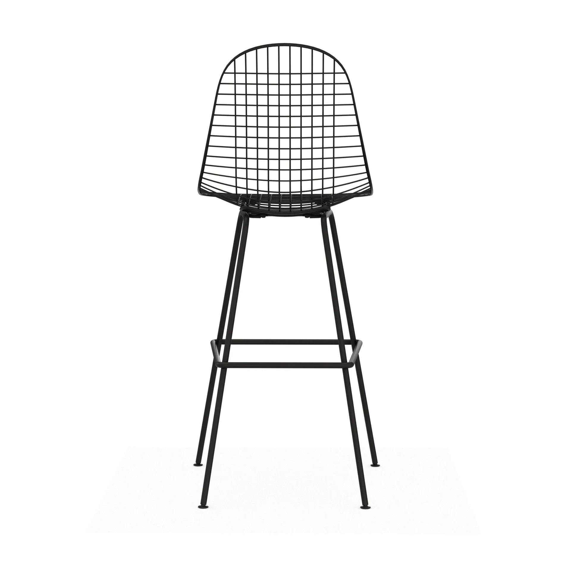 Wire Stool barkrakk, High Black Vitra