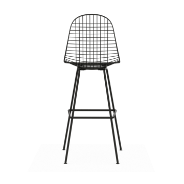 Wire Stool barkrakk - High Black - Vitra