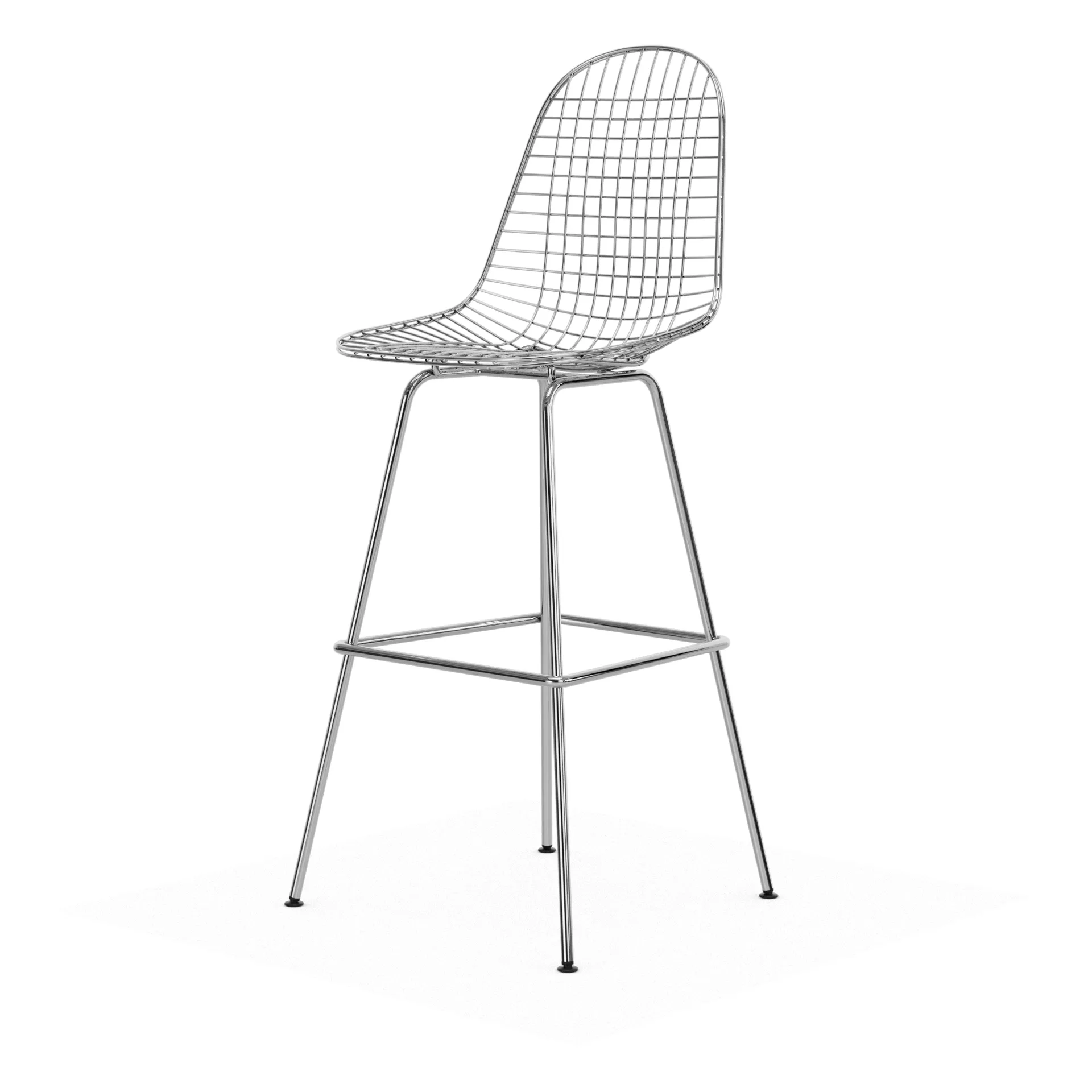 Wire Stool barkrakk, High Chrome Vitra