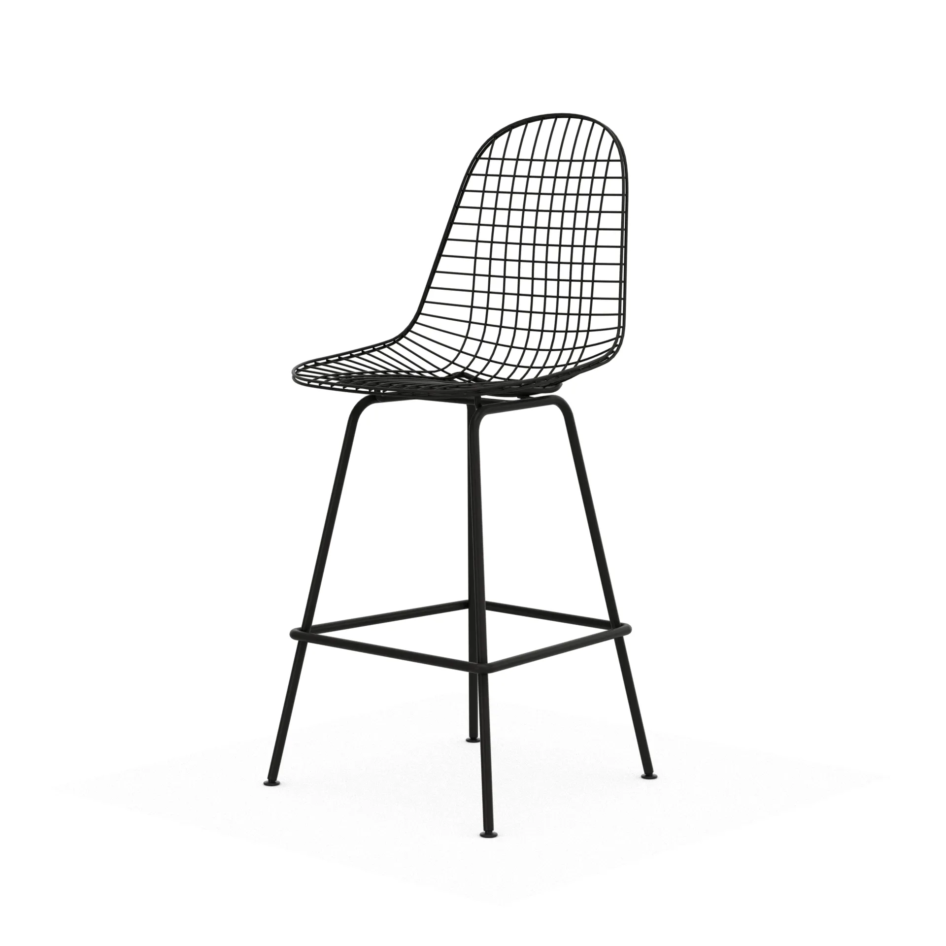 Wire Stool barkrakk, Medium Black Vitra