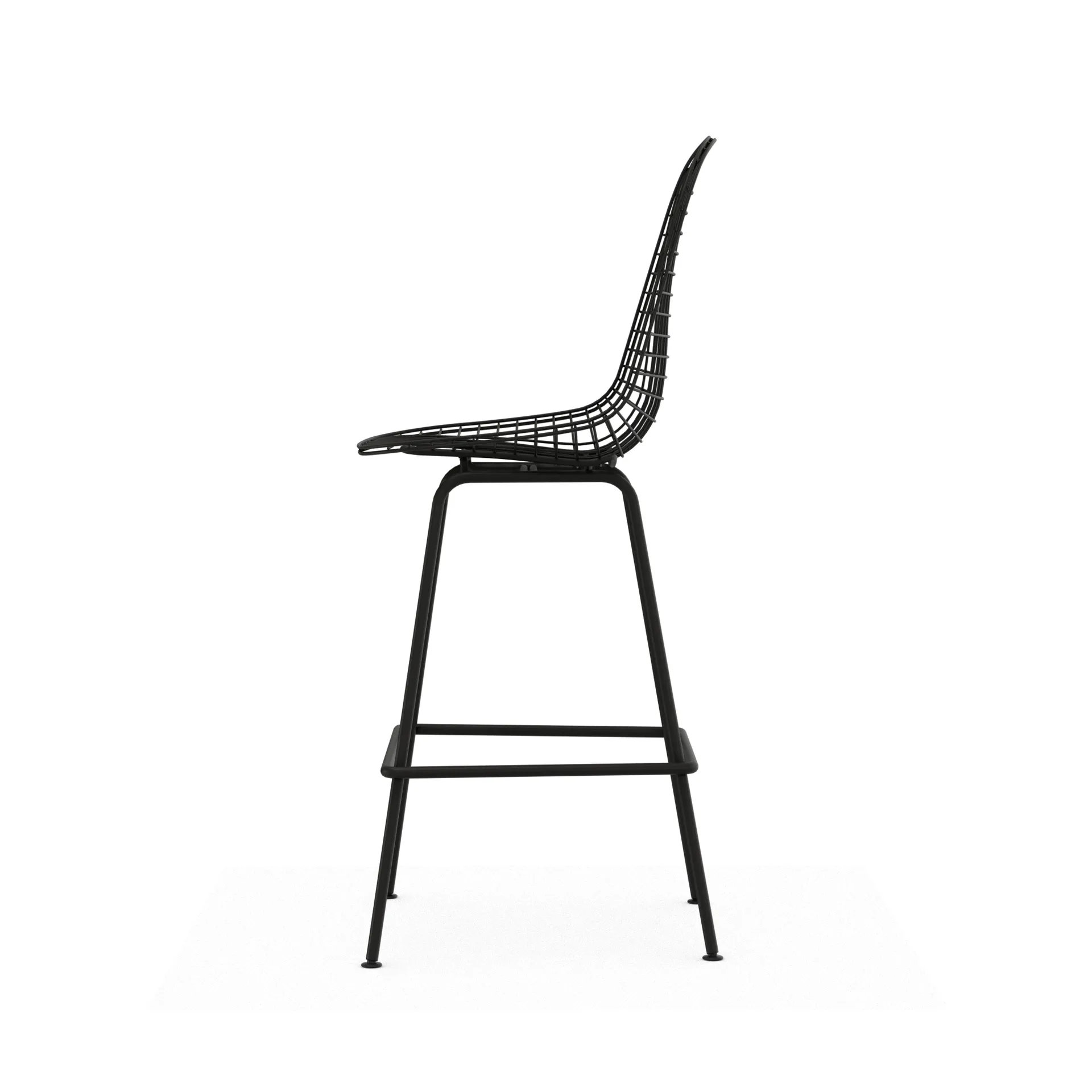 Wire Stool barkrakk, Medium Black Vitra