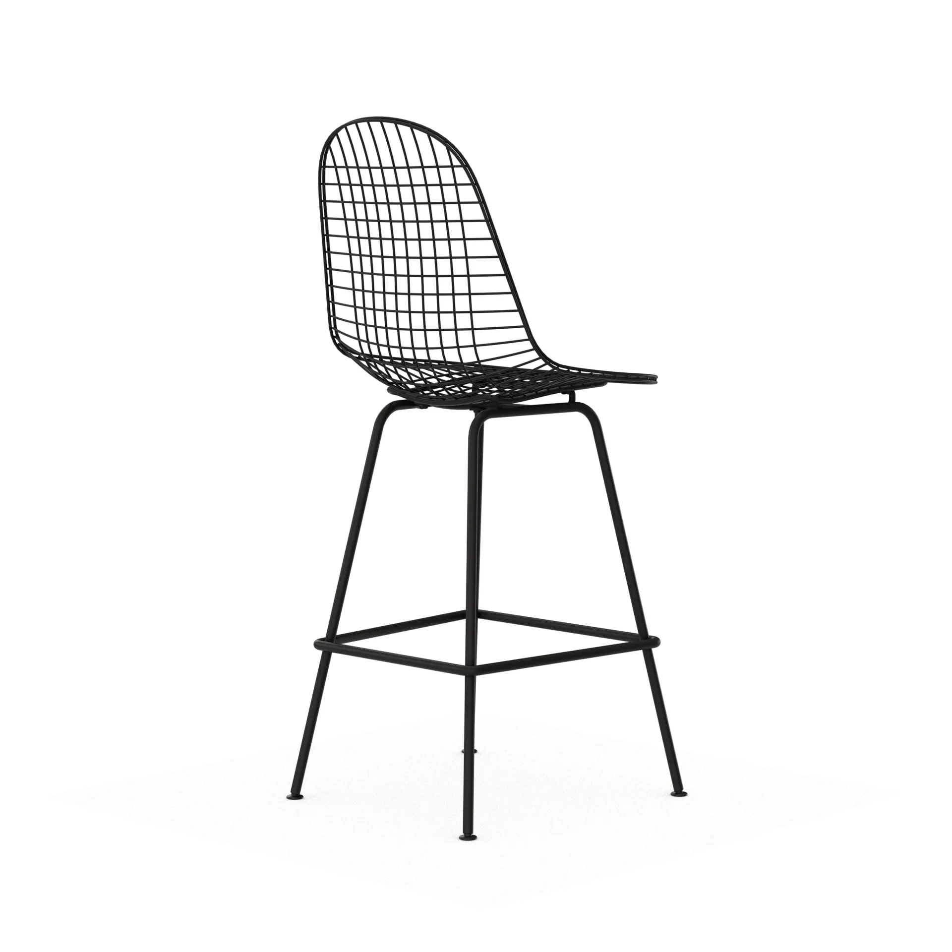 Wire Stool barkrakk, Medium Black Vitra