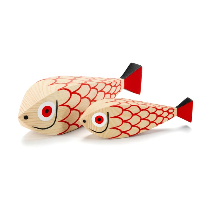Wooden Dolls - rød, mother fish & child - Vitra