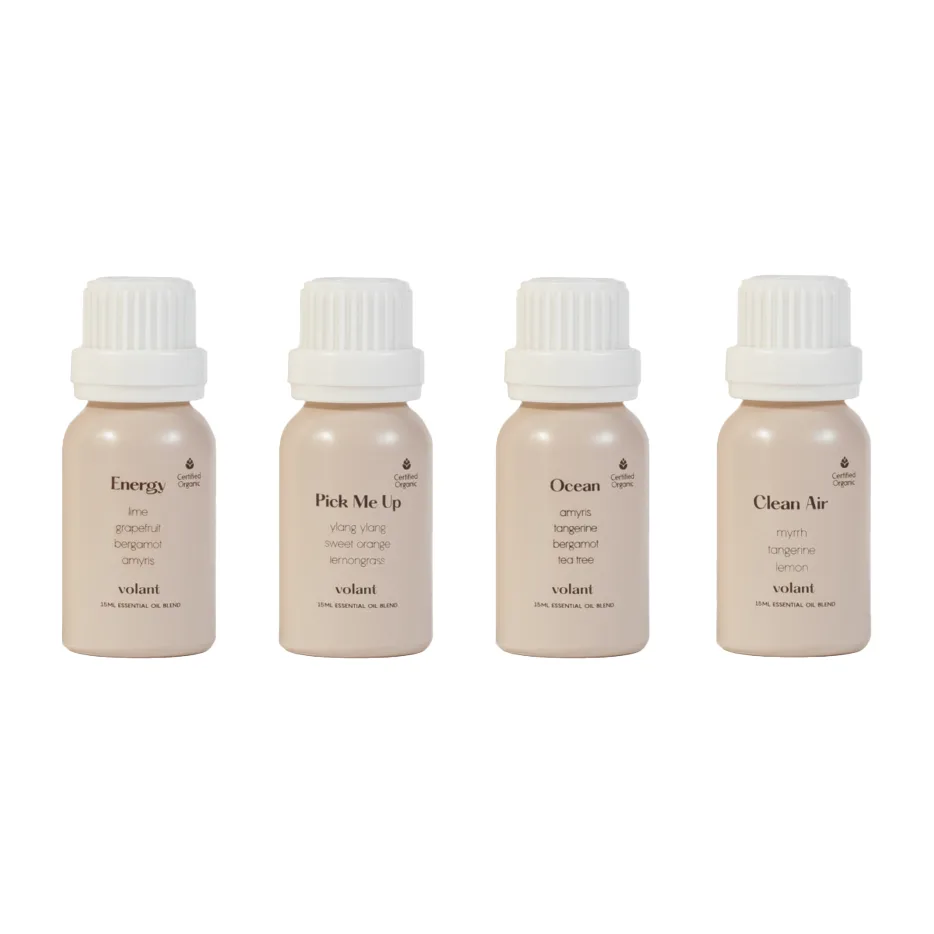 The energising sett eteriske oljer, 4 dufter Volant