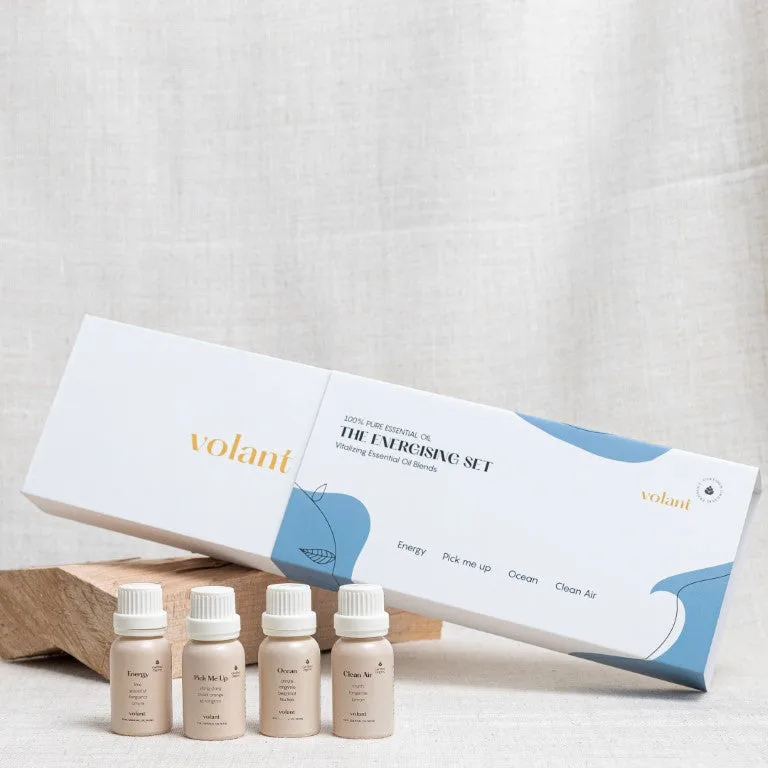 The energising sett eteriske oljer, 4 dufter Volant