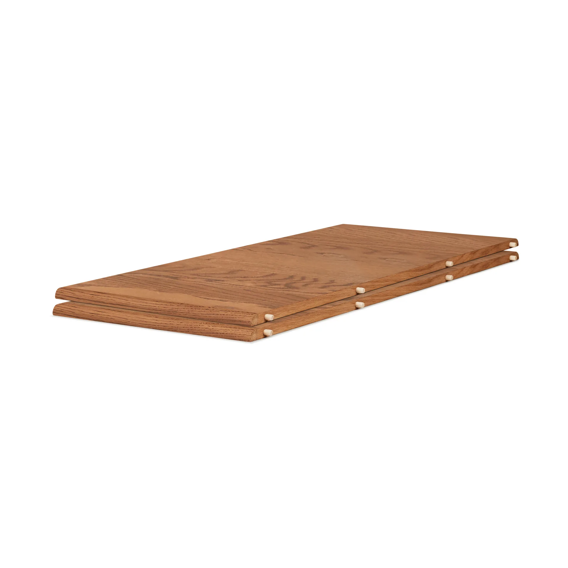 Evermore spisebord inkl. 2 tilleggsplate á 45 cm, Teak oiled oak, 190 cm Warm Nordic
