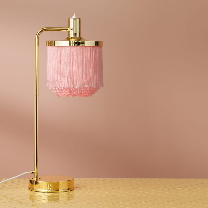 Fringe bordlampe, Pale pink Warm Nordic