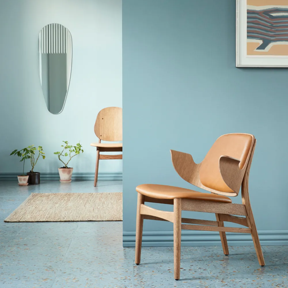 Gesture loungestol, eik teakoljet Warm Nordic