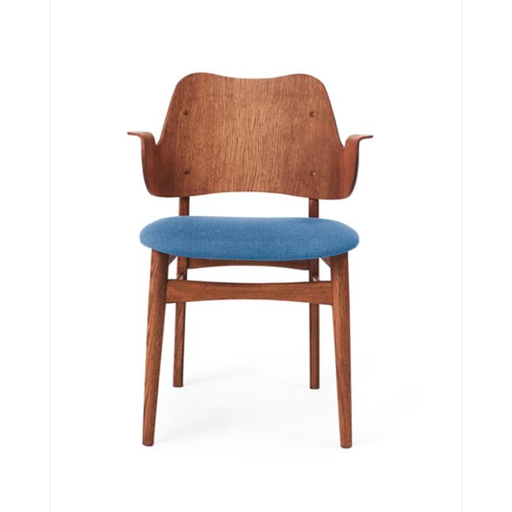 Gesture stol, trukket sete - Sea blue-teakoljet eikestativ - Warm Nordic