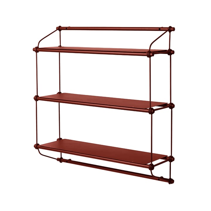 Parade hylle - oxide red, 3 hyller - Warm Nordic