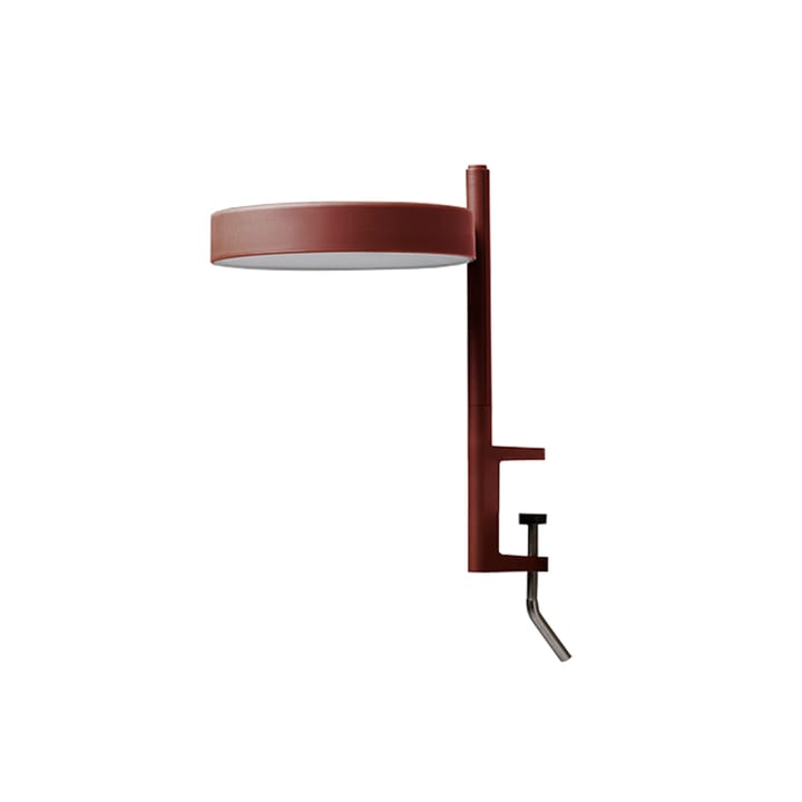 w182 Pastille c1 bordlampe - oxide red, kort arm, klemmefeste - Wästberg