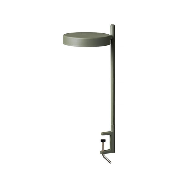 w182 Pastille c2 bordlampe - oliveGreen, lang arm, klemmefeste - Wästberg