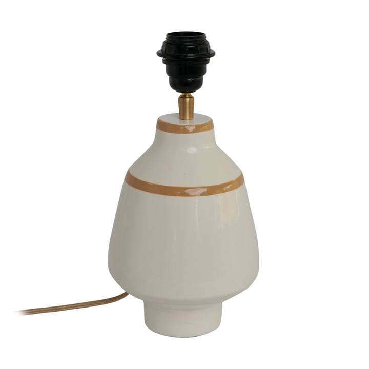 Becky lampefot Ø15x30 cm - White-mustard - Watt & Veke