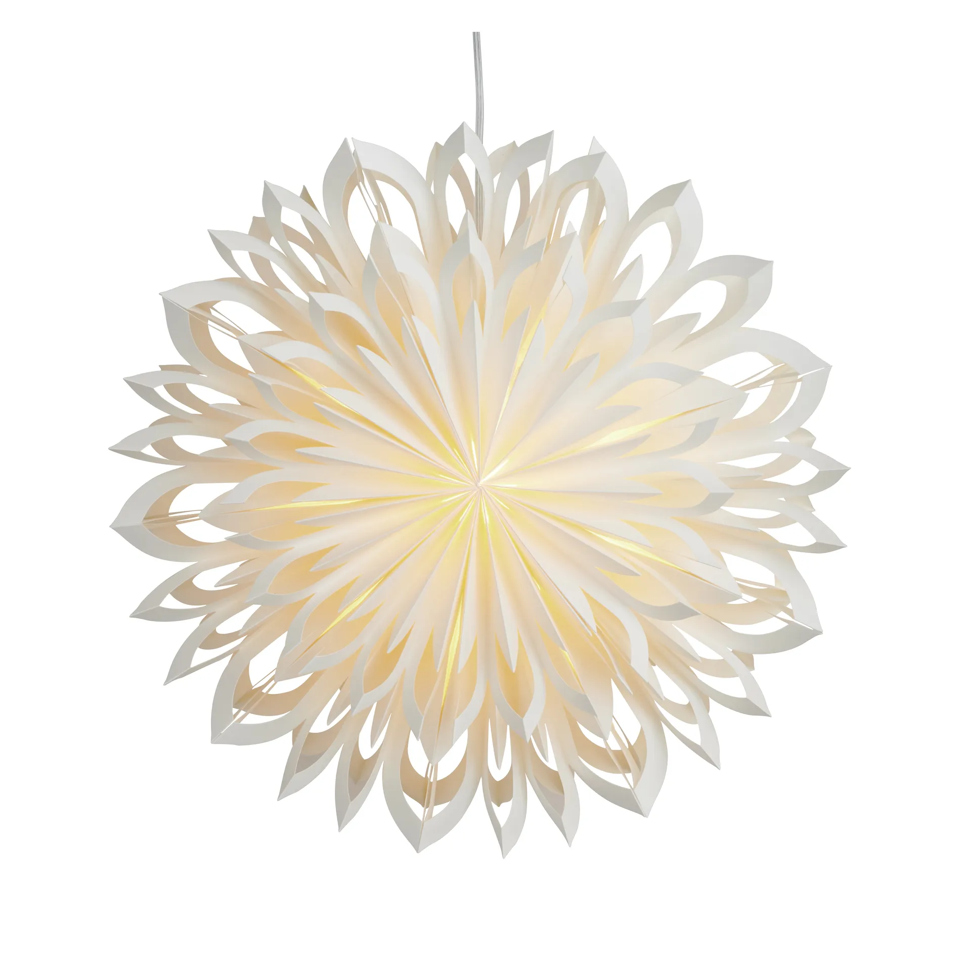 Clara adventstjerne Ø 50 cm, Hvit Watt & Veke