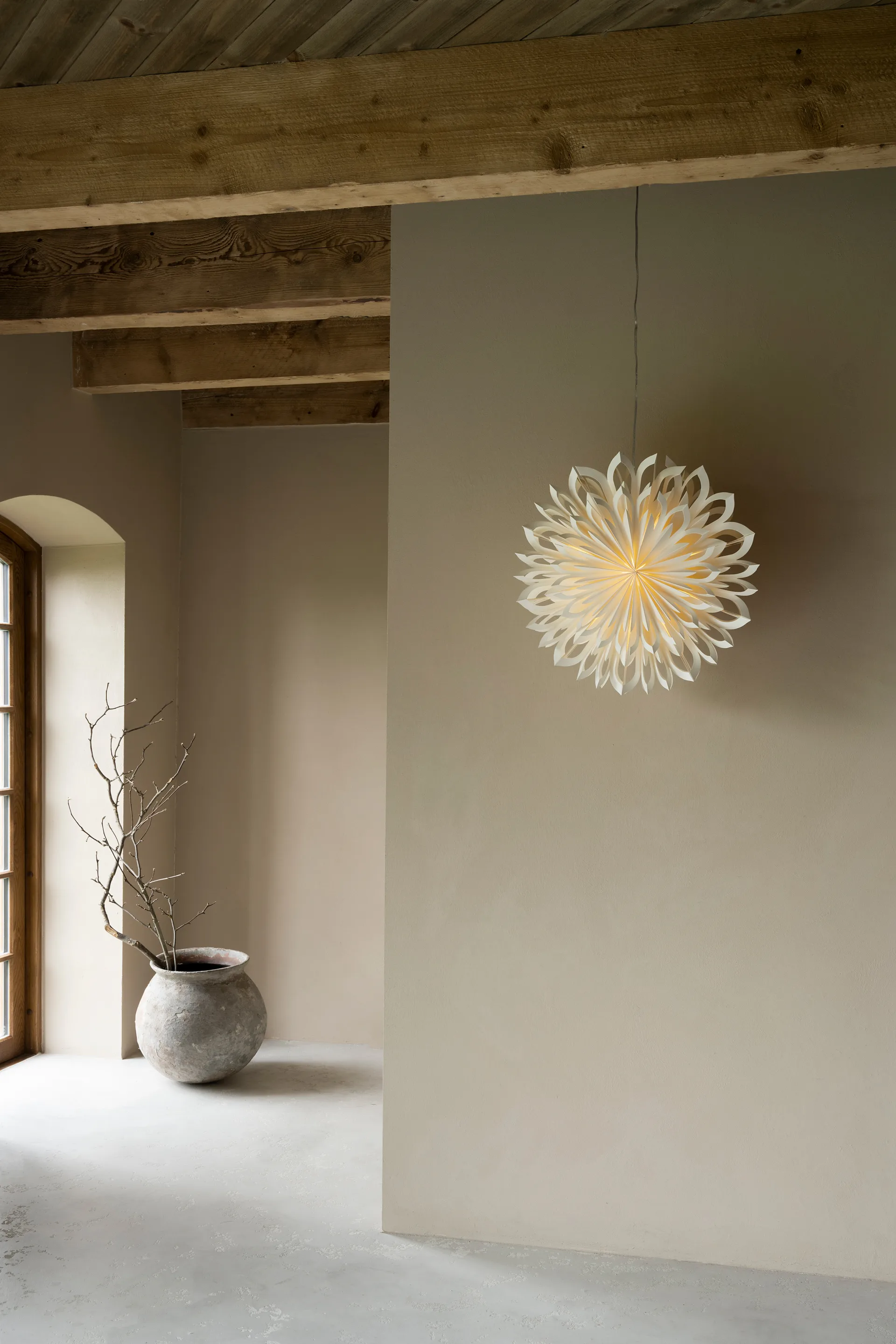 Clara adventstjerne Ø 50 cm, Hvit Watt & Veke