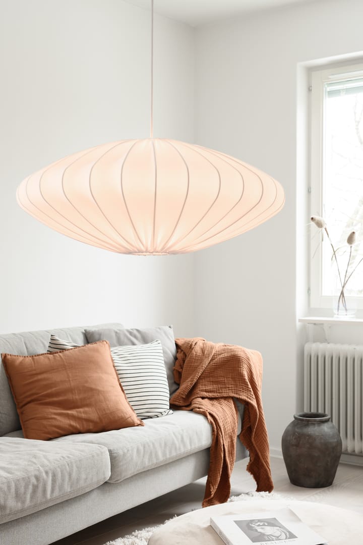 Ellipse lampeskjerm 65 cm lin, Hvit Watt & Veke