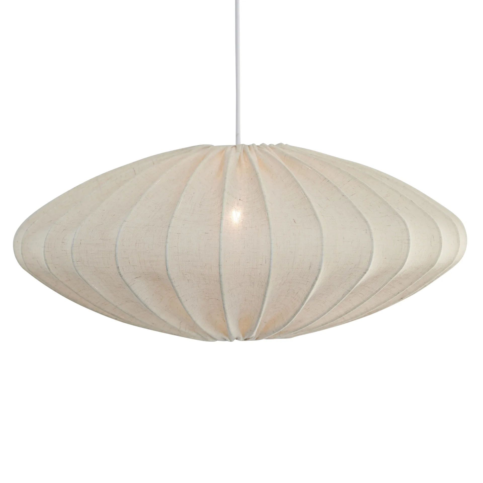 Ellipse lampeskjerm 65 cm lin, Natural Watt & Veke