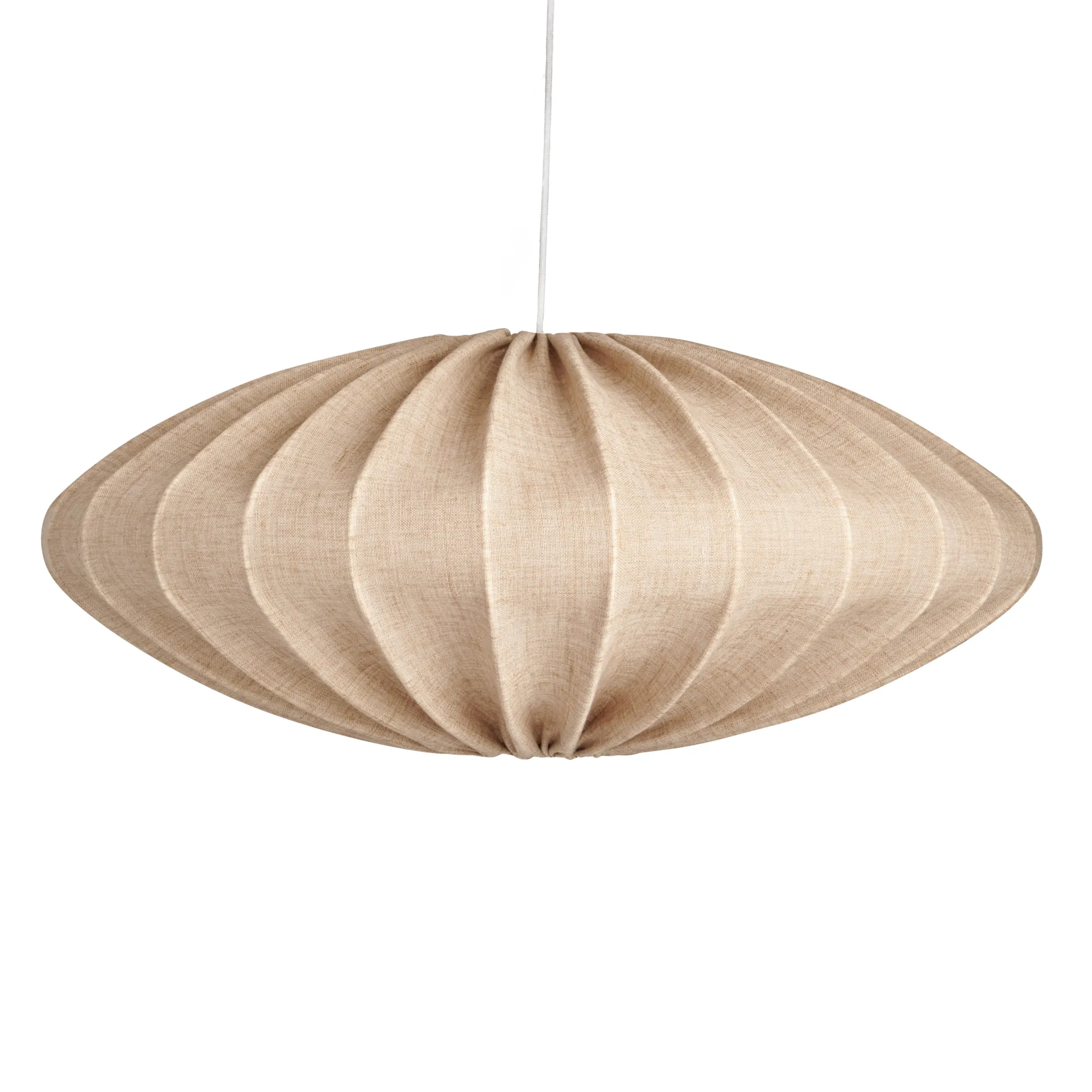 Ellipse lampeskjerm 65 cm lin, Sand Watt & Veke