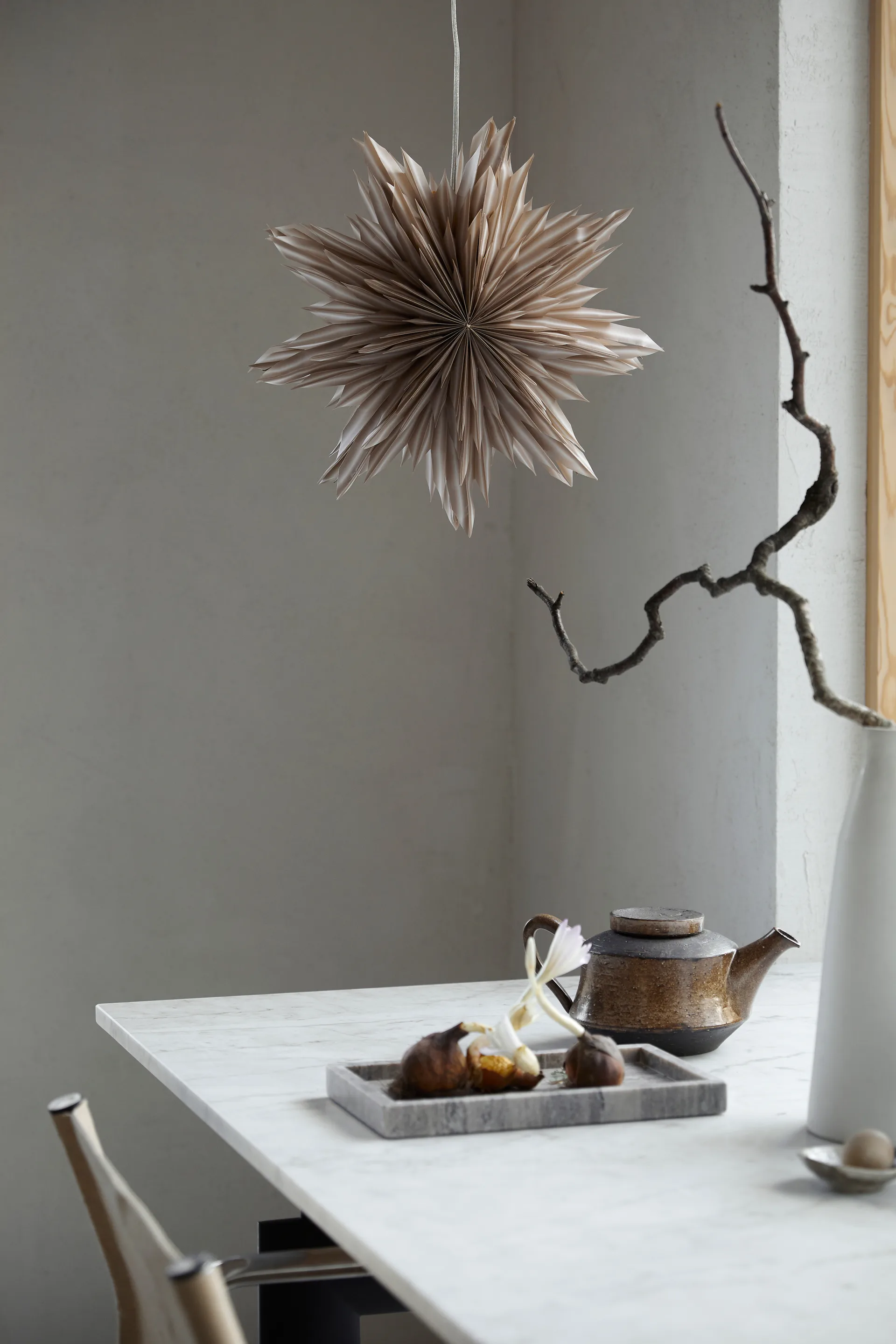 Helena adventsstjerne Ø44 cm, Beige Watt & Veke