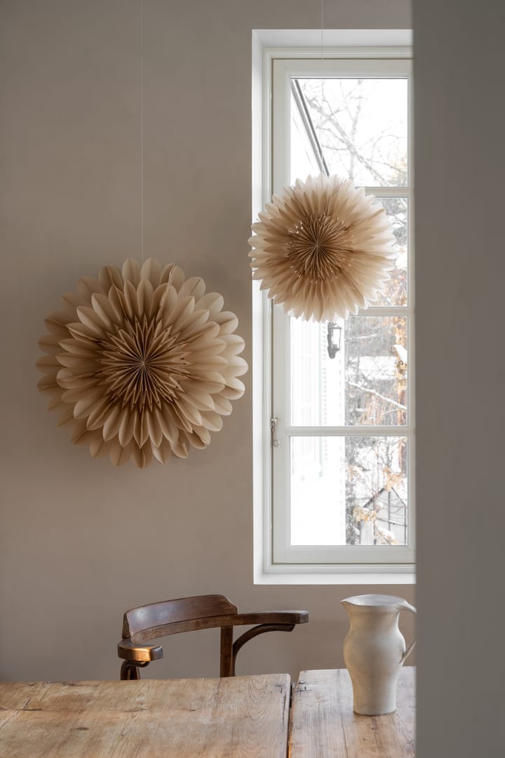 Lotus adventsstjerne Ø 60 cm, Beige Watt & Veke