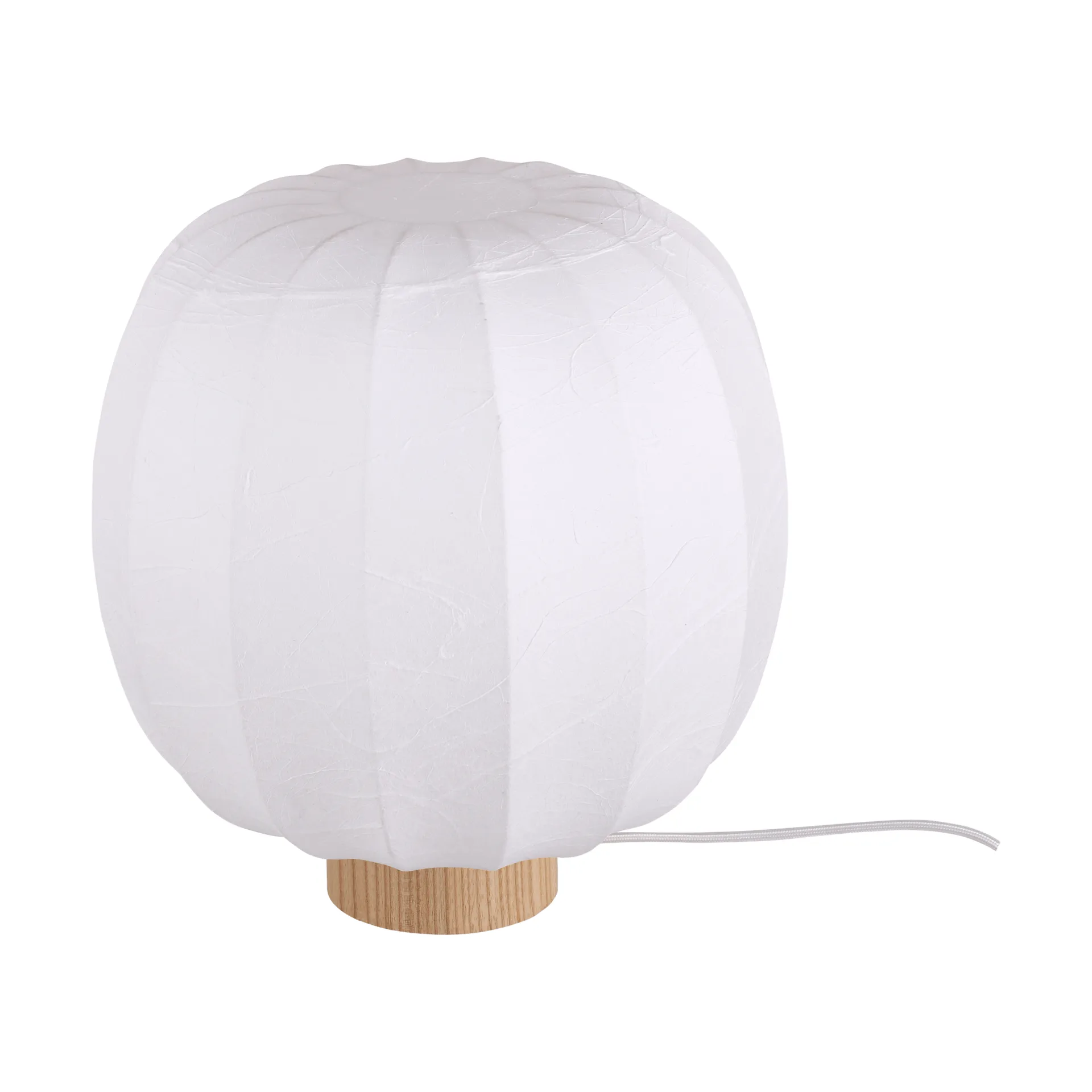 Lunari bordlampe, White-Natural ash, Ø30x32 cm Watt & Veke