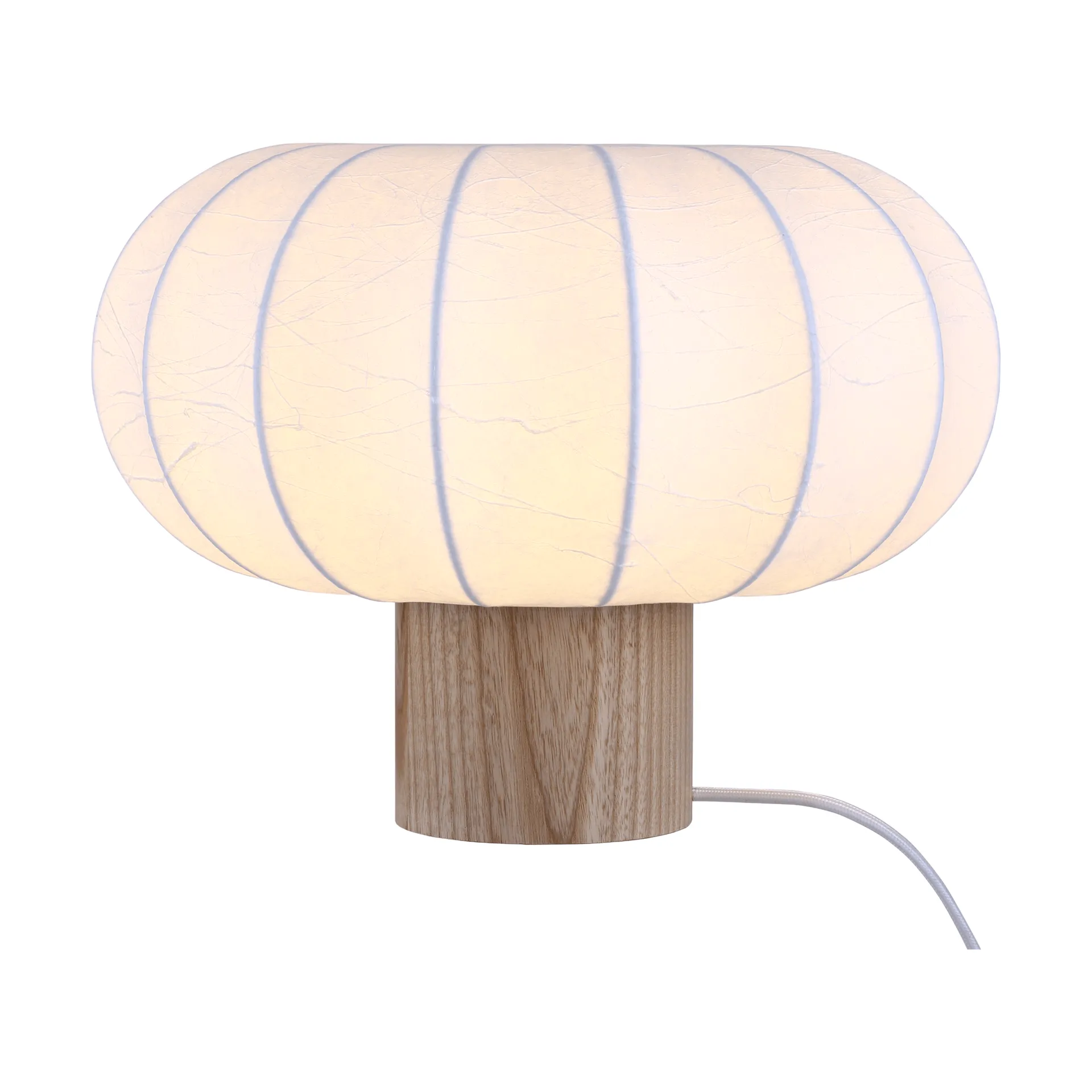 Lunari bordlampe, White-Natural ash, Ø32x24 cm Watt & Veke