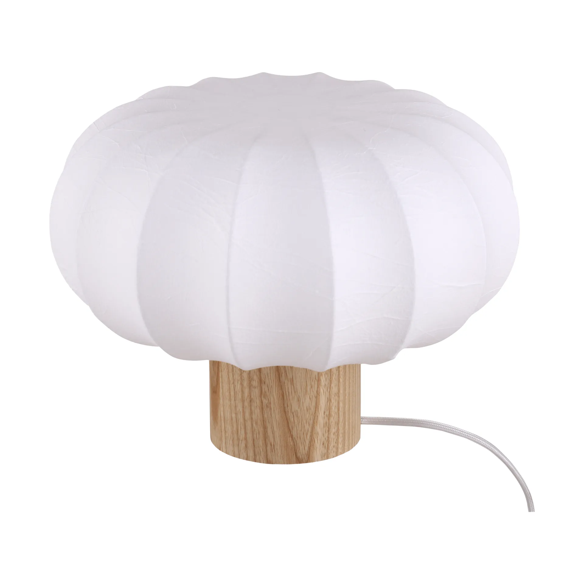 Lunari bordlampe, White-Natural ash, Ø32x24 cm Watt & Veke